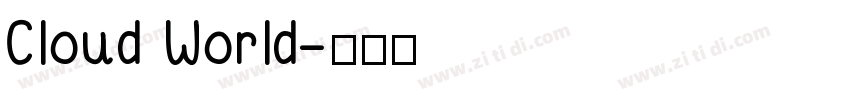 Cloud World字体转换